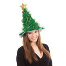 XMas Tree Hat Green Tinsel 1