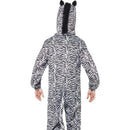 Zebra Costume Adult Black and White Jumpsuit 2
