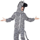 Zebra Costume Adult Black and White Jumpsuit 1