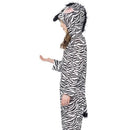 Zebra Costume Kids Black White Onesie 3