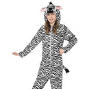 Zebra Costume Kids Black White Onesie 1