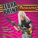 Zebra Print Trousers Adult Rocker Costume 4