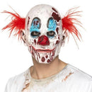 Zombie Clown Mask Foam Latex Adult White Red 1