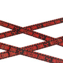 Zombie Infection Zone Caution Tape Adult Red Black 6m 1