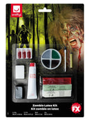 Complete Zombie Kit Facepaint Blood Liquid Latex Horror Flesh Crayon and Sponge 1