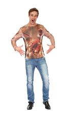 Zombie Man 3D Print-Shirt Adult Costume 1
