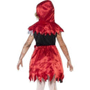 Zombie Miss Hood Costume Kids Red 3
