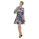 Zombie Patterned Suit Womens Costume Multi Coloured Dress and Bolero Jacket 1