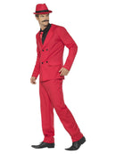 Zoot Suit Mens Red Gangster Costume 2