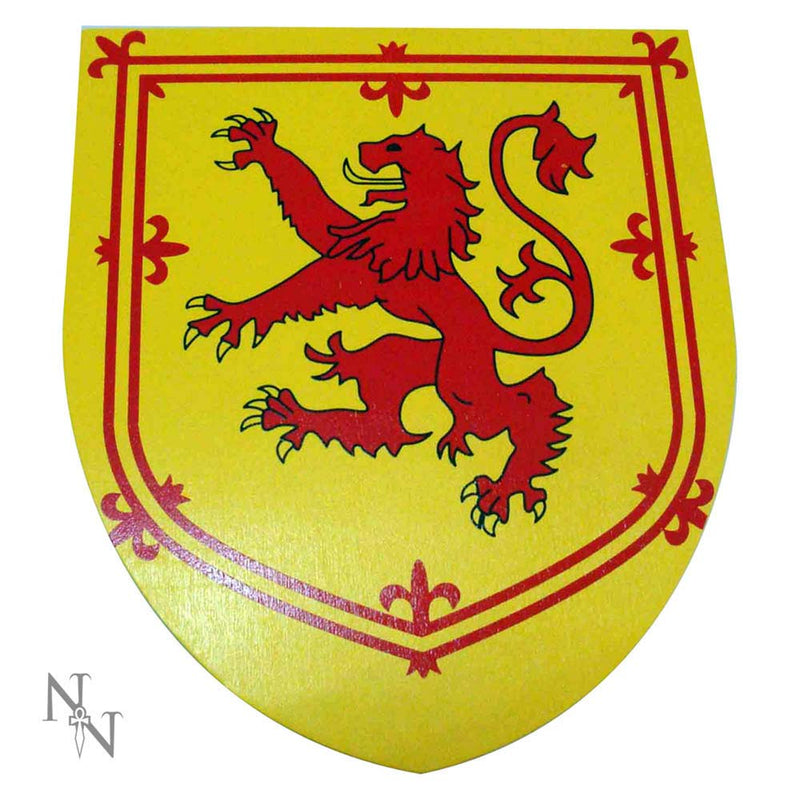 Red and Yellow Rampant Lion Shield Toy 35cm