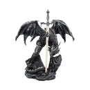 Gothic Black Dragon Sword Letter Opener Figurine 22.5cm