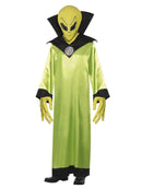 Alien Lord Costume Adult Robe Green Black Glow In The Dark 1