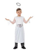 Angel Costume Kids Nativity White Dress with Halo