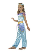 Arabian Princess Costume Kids Blue Top Trousers and Jewel Headband