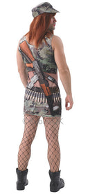 Army Annie Mens Costume Printed Dress
