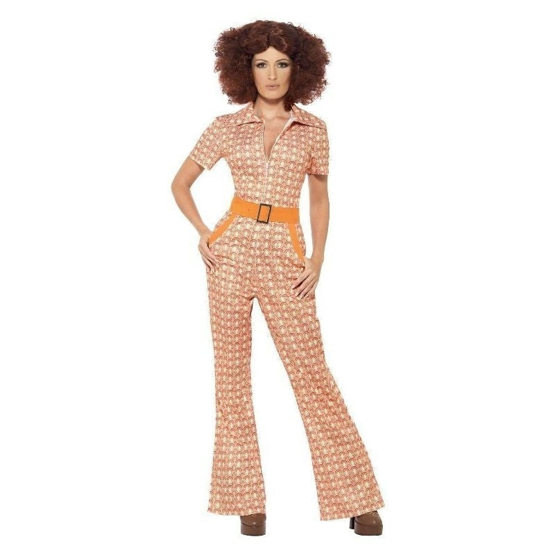 Authentic 70s Chic Costume Adult Orange_5 