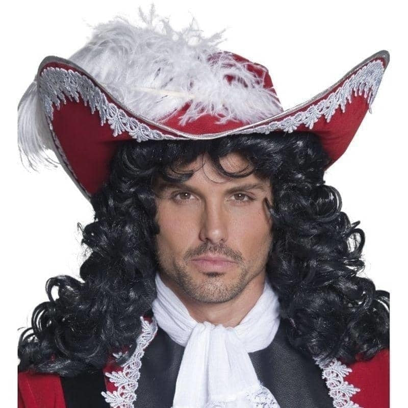 Authentic Pirate Hat Adult Red_1 sm-36172