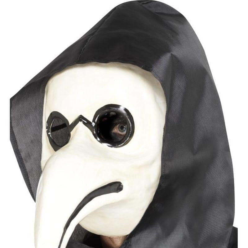 Authentic Plague Doctor Mask Adult White_1 sm-45036