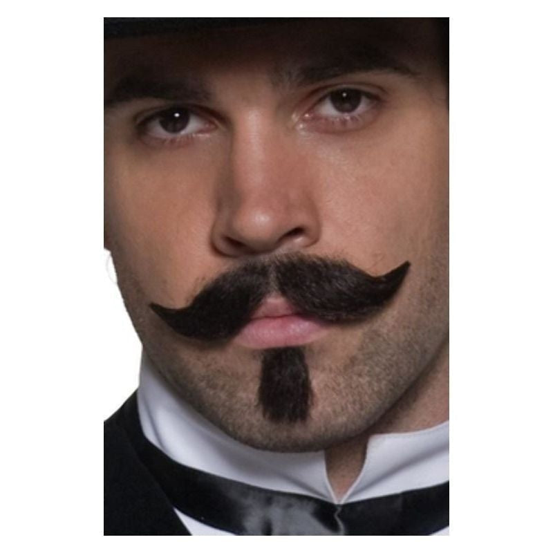 Authentic Western Gambler Moustache Adult Brown_2 