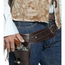 Authentic Western Wandering Gunman Belt & Holster Adult Brown 1 sm-33097 MAD Fancy Dress