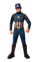 Avengers 4 Captain America Deluxe Costume Bargain MAD DIstribution Fancy Dress Costume Party Halloween Supplies MAD Fancy Dress