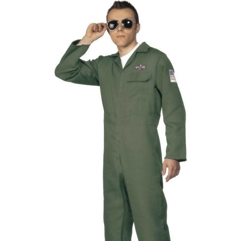 Aviator Costume Adult Green_1 sm-28623L