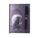 Embossed Black Cat Witches Spell Book A5 Journal with Pen P6