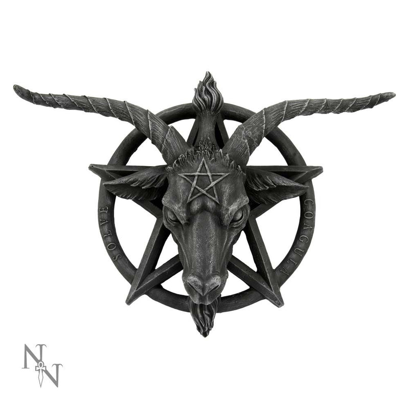 Baphomet Head Goat God Deity Pentagram Wall Plaque