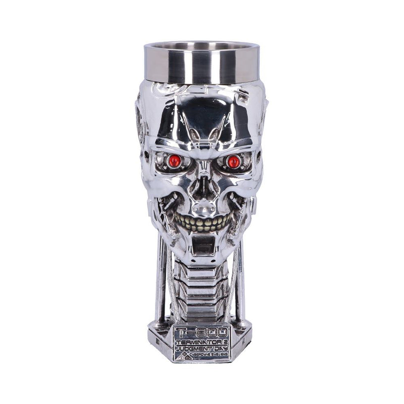 T800 Terminator 2 Judgement Day T2 Head Goblet Wine Glass 17cm
