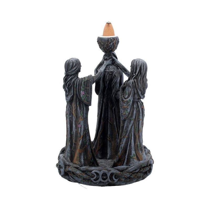 Mother Maiden  Crone Backflow Incense Burner 18cm