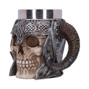 Viking Skull Helmet Tankard Historical Mug 19cm 2