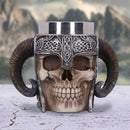 Viking Skull Helmet Tankard Historical Mug 19cm 7