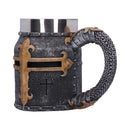 Crusader Medieval Knight Chainmail Tankard Historical Helmet Mug 17cm 2
