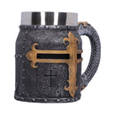 Crusader Medieval Knight Chainmail Tankard Historical Helmet Mug 17cm 4