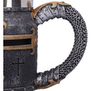 Crusader Medieval Knight Chainmail Tankard Historical Helmet Mug 17cm 6