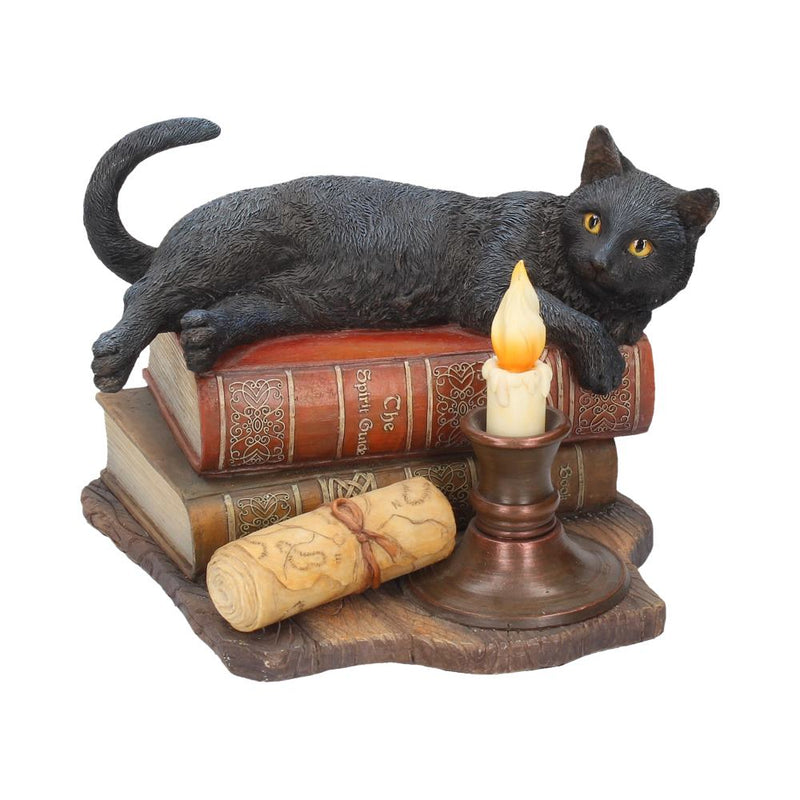 Witching Hour Cat Figurine by Lisa Parker Black Cat  Candle Ornament