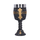Crusader Medieval Knight Chainmail Wine Goblet 18cm