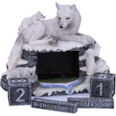 Mothers Watch White Wolf and Pups Calendar Mothers 13cm 5