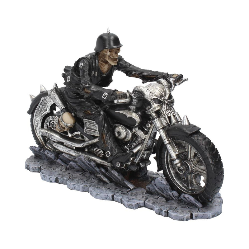 Hell on the Highway Skeleton Motorbike Ornament Figurine 20.5cm