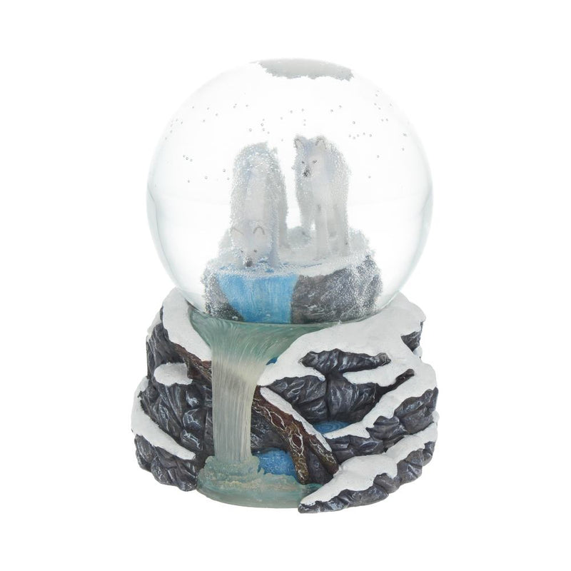Lisa Parker Warriors of Winter Wolf Snowglobe