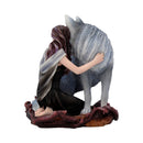 Soul Bond Handpainted Wolf and Woman Resin Figurine 17cm By Anne Stokes 3