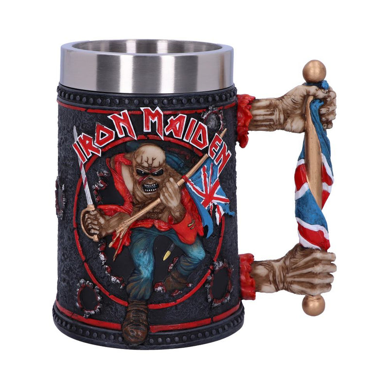 Iron Maiden Eddie The Trooper Tankard Mug Merchandise 14cm Officially Licensed
