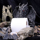 Obsidian Menacing Gothic Dragon Toilet Roll Holder 2