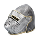 Pack of 3 Silver Knight Bascinet Helmet 20.5cm x 27cm 15cm 2