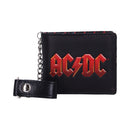 ACDC Logo Leather Lightning Chained Wallet Purse 11cm