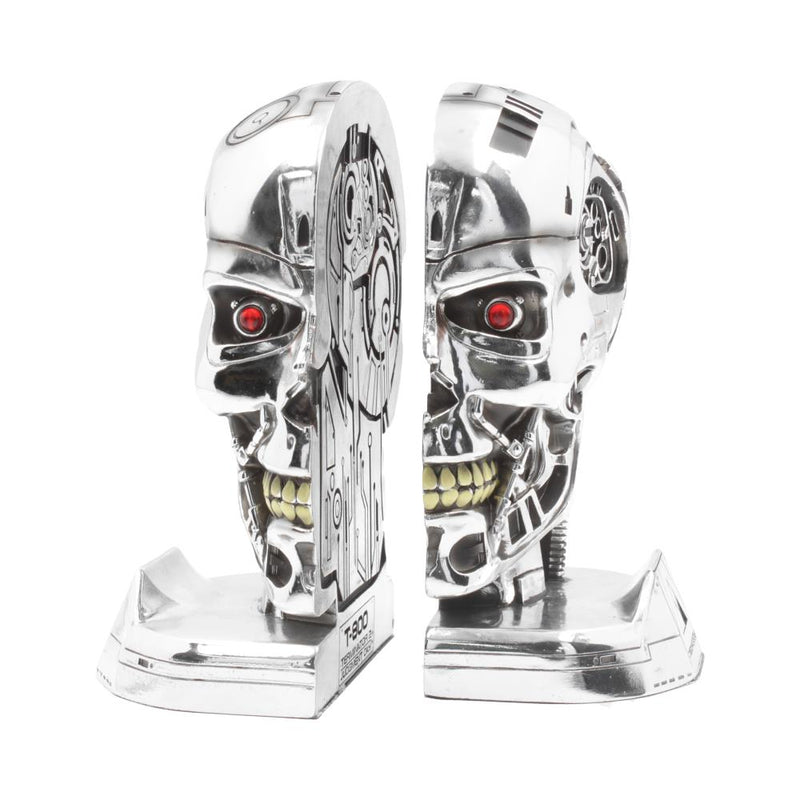 T800 Terminator 2 Judgement Day T2 Head Bookends 18.5cm