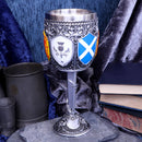 Goblet of the Brave Scottish Shield Glass 17cm 6