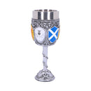 Goblet of the Brave Scottish Shield Glass 17cm