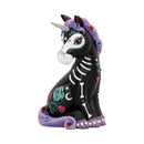 Sugarcorn Black Day of the Dead Skeleton Unicorn Figurine 22cm