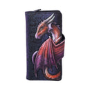 Take Flight Flying Gold Dragon Embossed Purse Red 18.5cm
